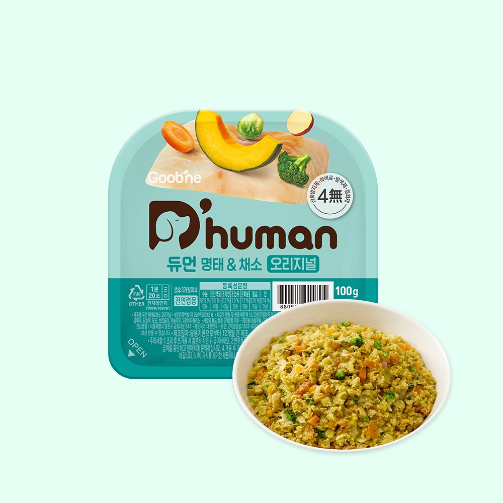 듀먼 명태&채소 오리지널 100g