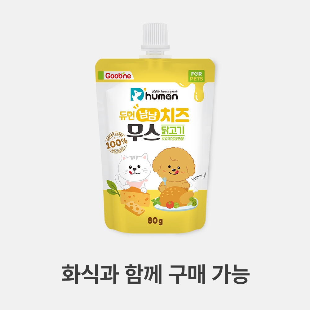 듀먼 냠냠치즈무스 닭고기 1팩