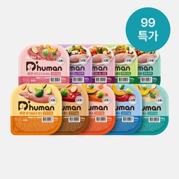 [5월 9900원 특가] 듀먼 강아지화식 100g 혼합 10종 10팩