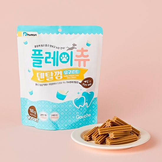 듀먼 플레이츄 덴탈껌 요구르트 1/3/5팩