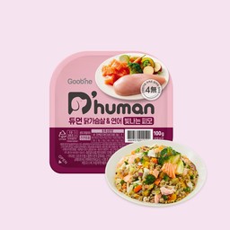 듀먼 닭가슴살&연어 빛나는 피모 100g